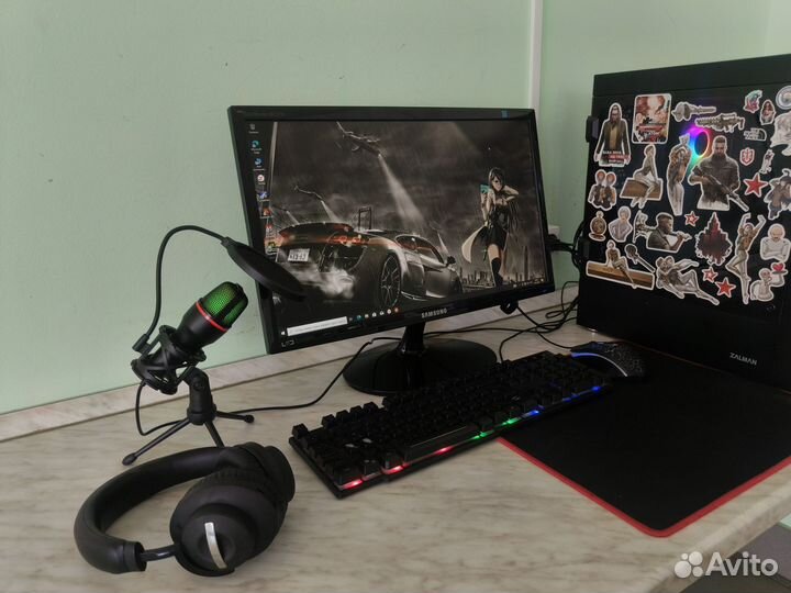 Игровой 4ядра,8озу,ssd 1t, 1050ti, моник 22