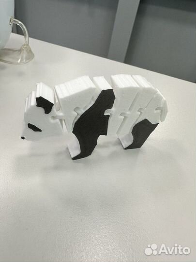 Подвижная 3д фигурка панды