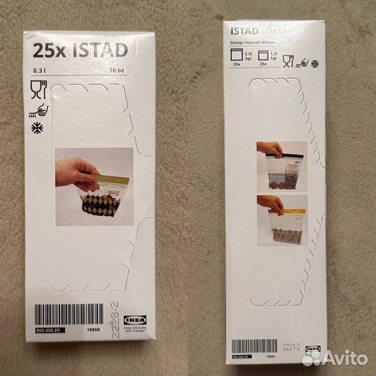 Пакеты IKEA istad истад