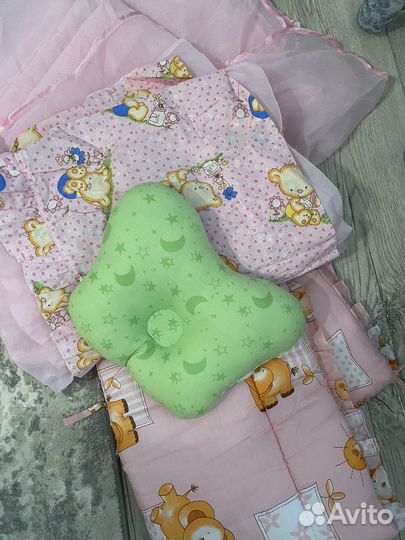 Бортики и балдахин в кроватку