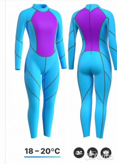 Гидрокостюм женский для плавания mad wave