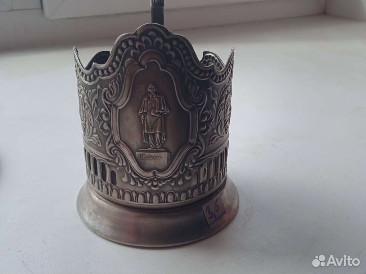 Подстаканники мельхиоровые, серебряный