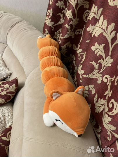Игрушка лиса подушка-обнимашка 80см