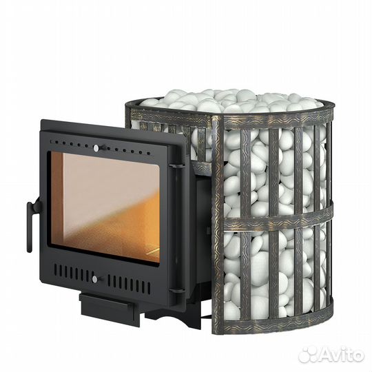 Печь Чугунная этна 24 (Панорама) 