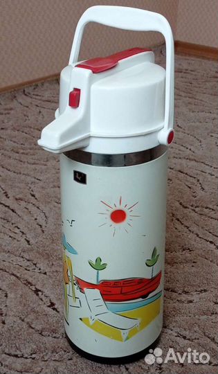Термос с помпой, СССР, 2 литра
