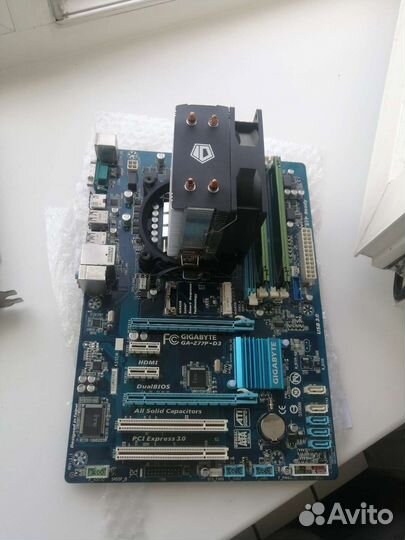 Материнская плата +i7 3770, 16озу