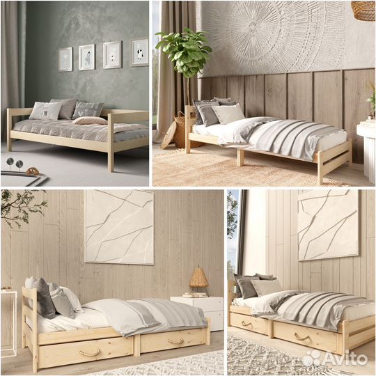 Двухъярусная кровать из массива дерева