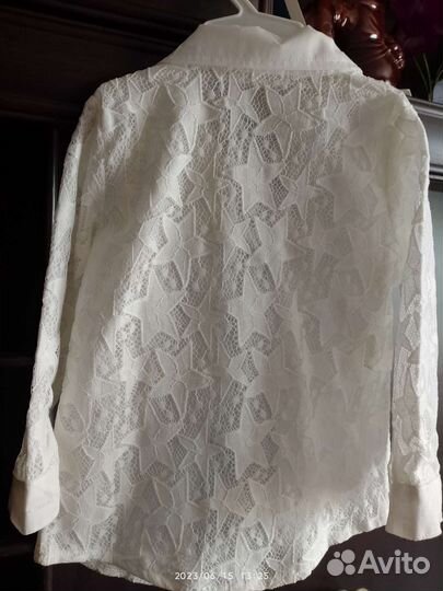 Блузка белая нарядная