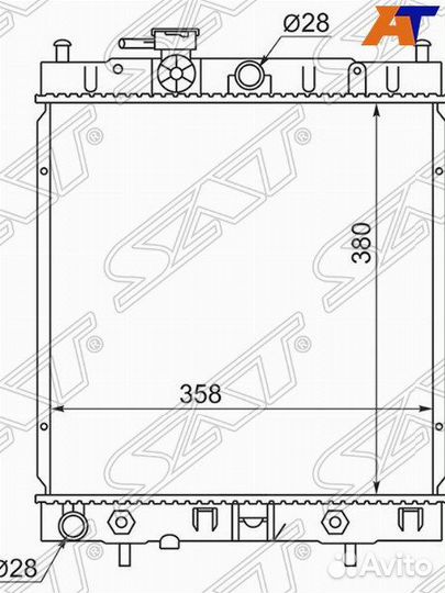 Радиатор охлаждения nissan march / micra