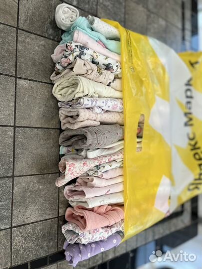 Вещи пакетом для девочки 62-68-74