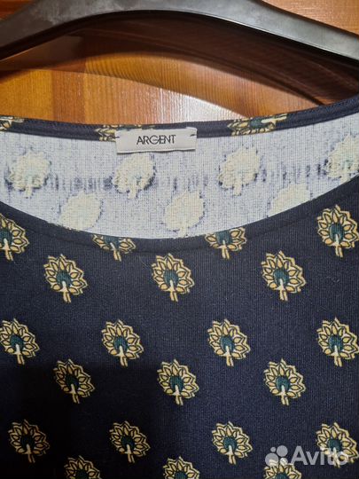 Платье трикотажное с поясом кушак р. 48-52