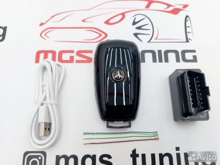 Смарт ключ Mercedes черный с экраном