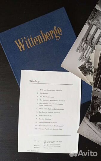 Набор винтажных фотографий Wittenberge 82 г гдр