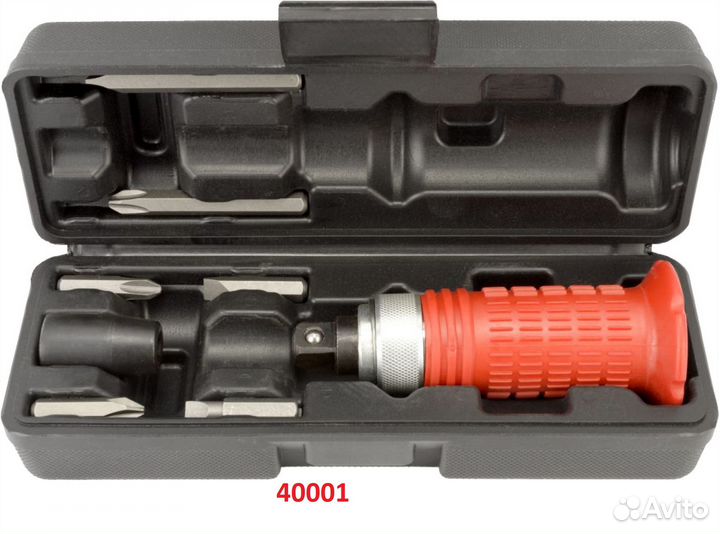 Ударная отвертка 6 насадок