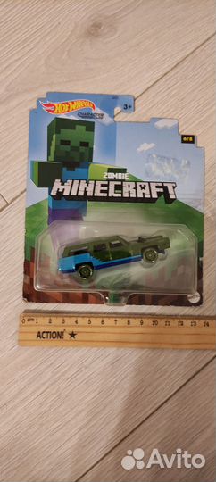 Новая машинка Hot Wheels Minecraft Zombie