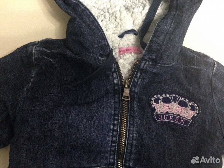 Куртка джинсовая на девочку 2-3 года