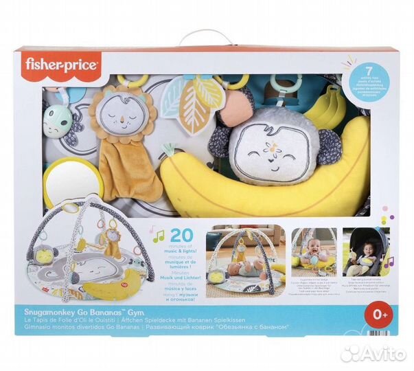 Коврик развивающий Fisher Price обезьянка
