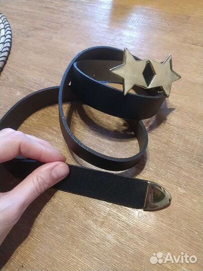 Ремень кожа S Colins со звёздами