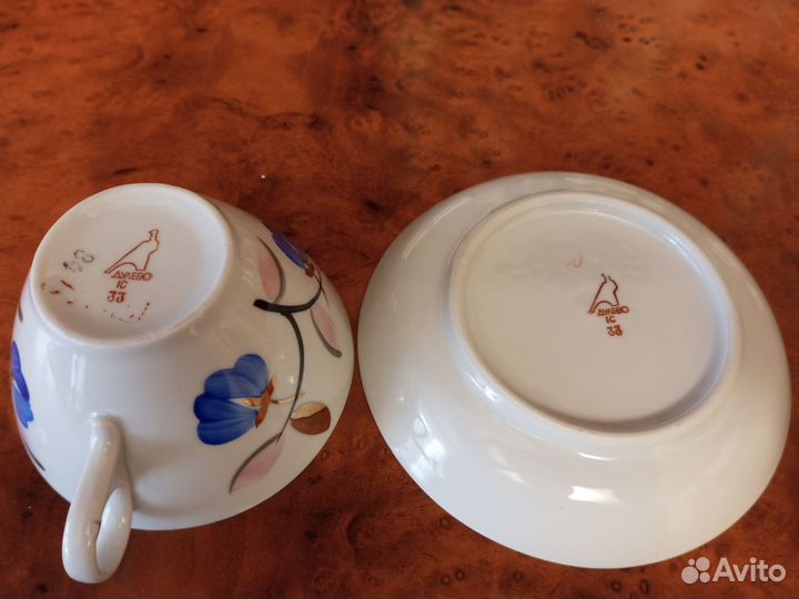 Чайные пары Подснежник Дулево СССР