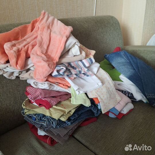 Огромный пакет вещей на девочку