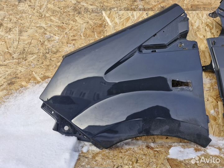 Крылья на газель next серые