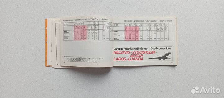 Расписание самолётов interflug ГДР 1982-1983