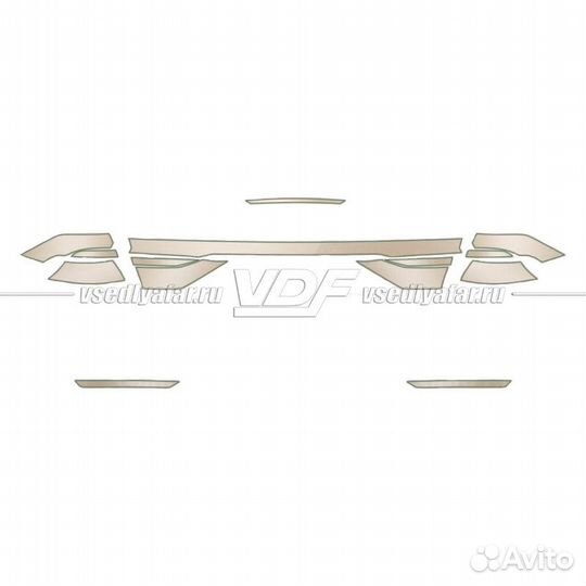 Плёнка для оклейки задних фонарей audi Q8