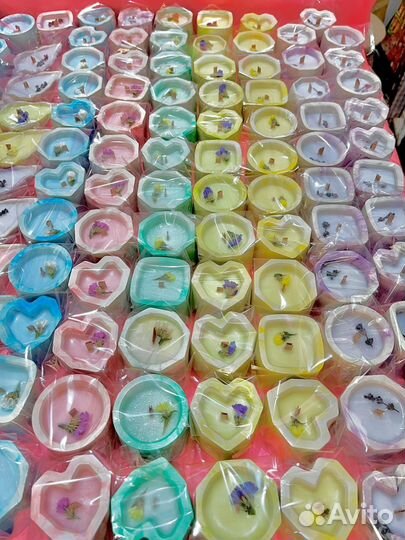 Свечи ароматические в гипсе оптом Ручная работа