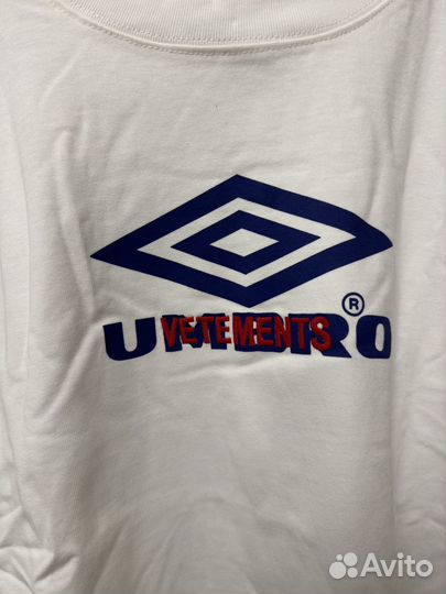 Vetements x umbro лонсглив