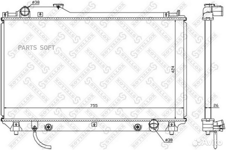 Радиатор Lexus LS 4.3i 32V 00-06