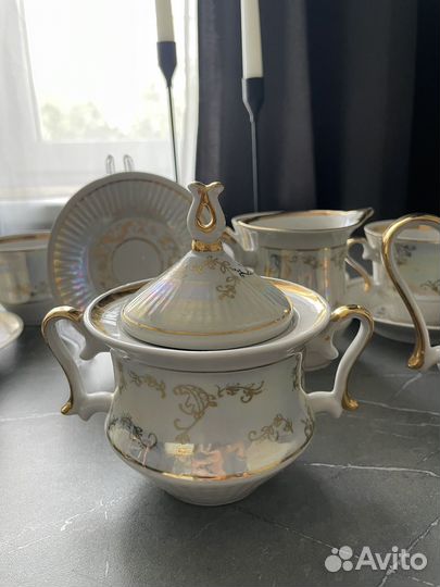 Сервиз чайный барановка винтаж СССР фарфор