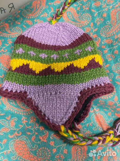 Шапка детская из шерсти яка Непальская