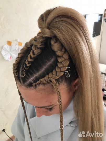 Плетение кос (с канеколоном и без)
