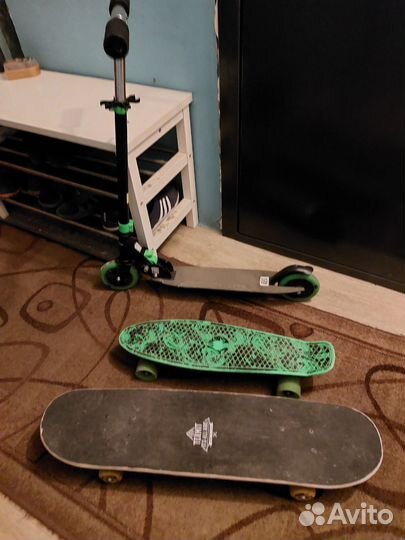 Скейтборд самокат
