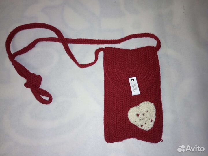 Сумка женская вязаная, crossbody