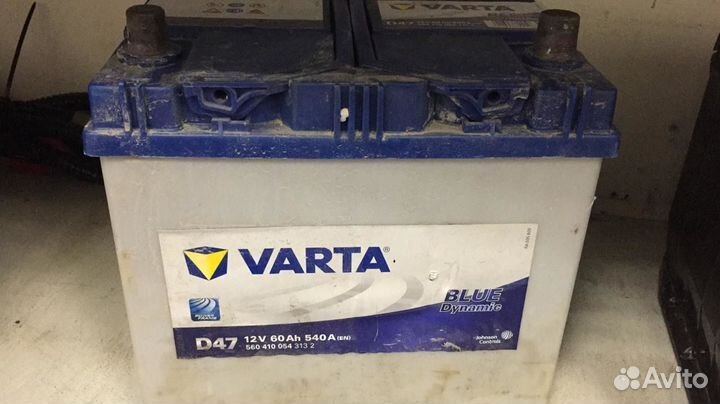 Бу аккумулятор 60Ач Asia D23L Varta