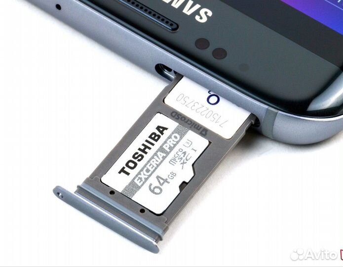 Лоток симкарты Samsung S7 Edge серый