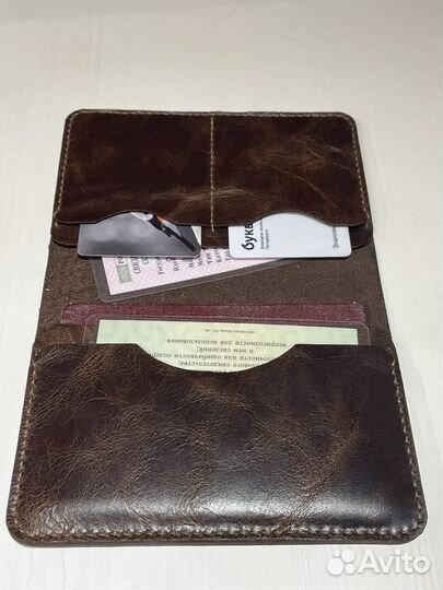 Докхолдер, обложка для документов натуральная кожа