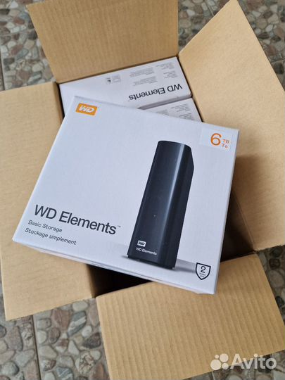 6 Tb HDD WD Elements 10шт, переносной жесткий диск