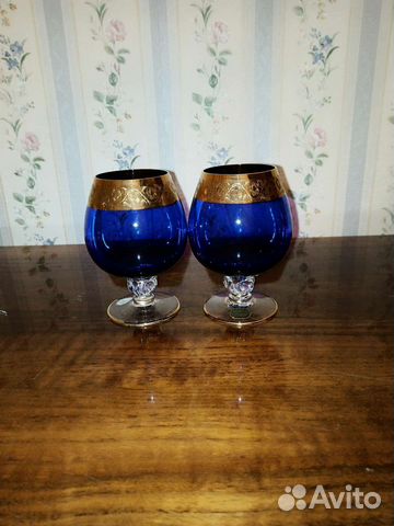 Хрустальные бокалы богемия