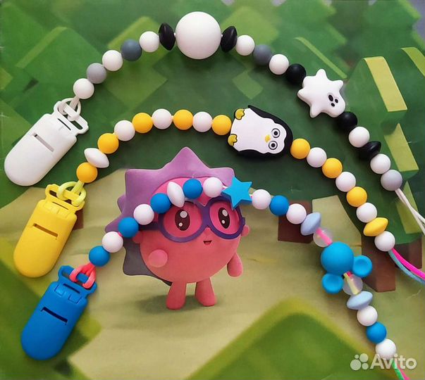 Силиконовые держатели для пустышки