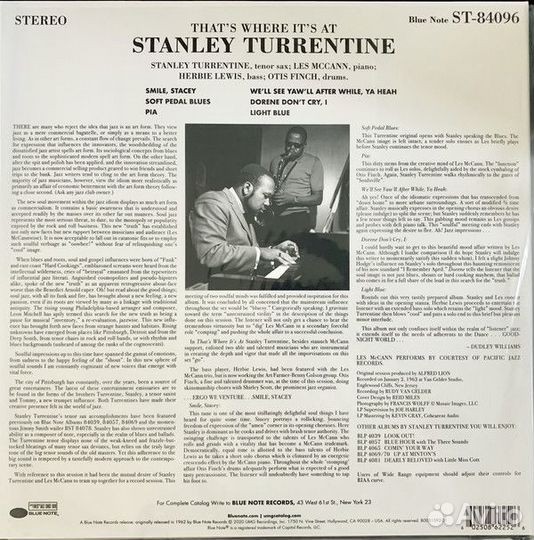 Stanley Turrentine - That's Where It's AT (1 LP)