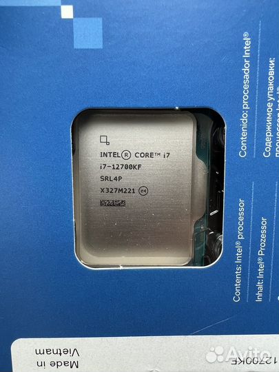 Новый Intel Core i7-12700KF BOX