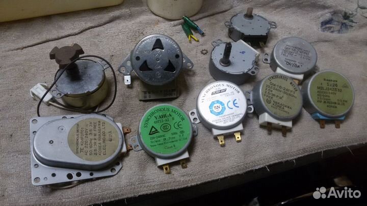 Двигатель, привод вращения тарелки свч. Ремонт