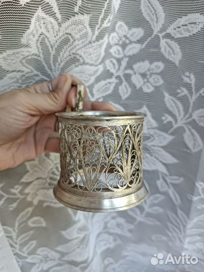 Подстаканник мельхиоровый СССР