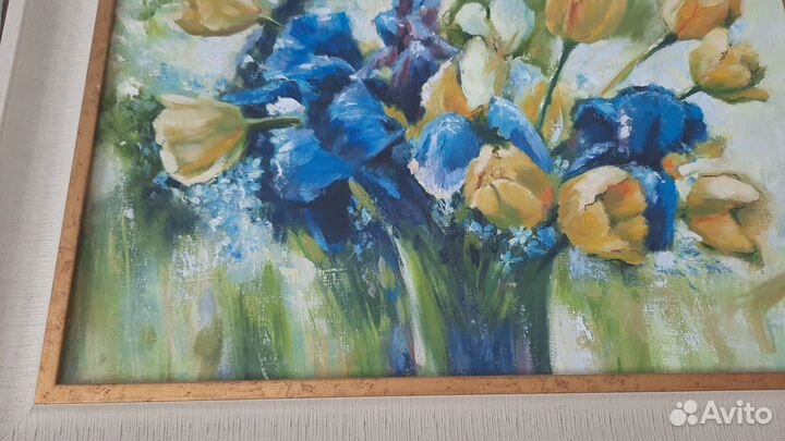Картина маслом на холсте цветы