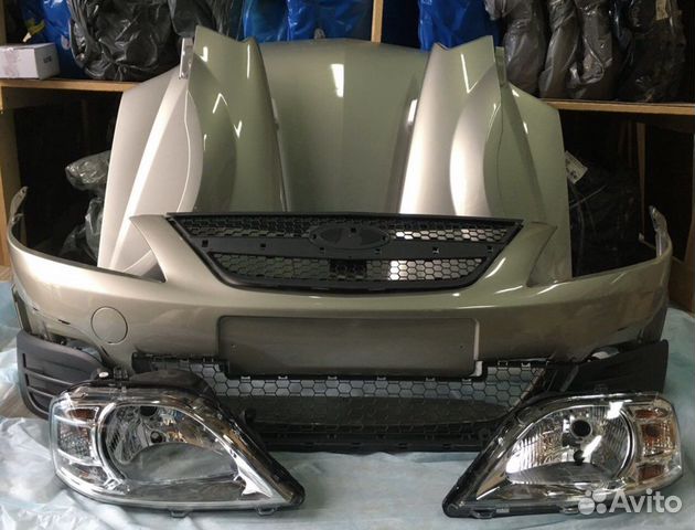 Бампер капот крыло фара ларгус бежевый цвет новое