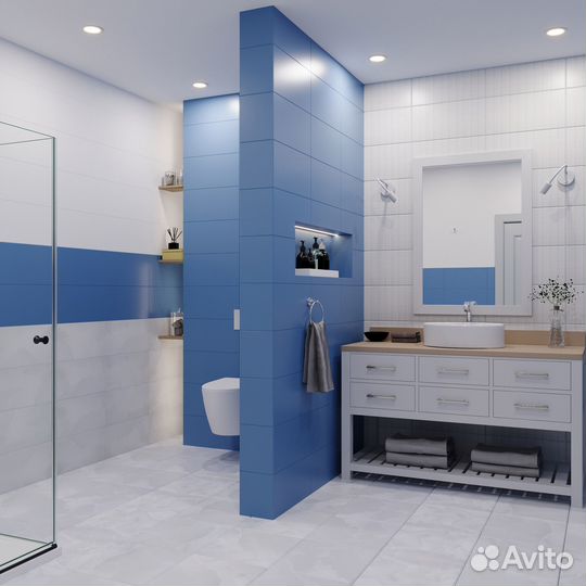 Плитка облицовочная Lavelly City Jungle Soft Mosaic белая 500х250х9 мм (13 шт.1,625 кв.м)