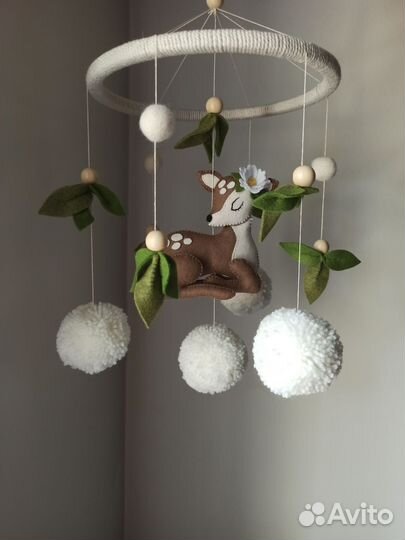 Мобиль на кроватку ручной работы