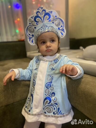 Костюм Снегурочки для девочки 80